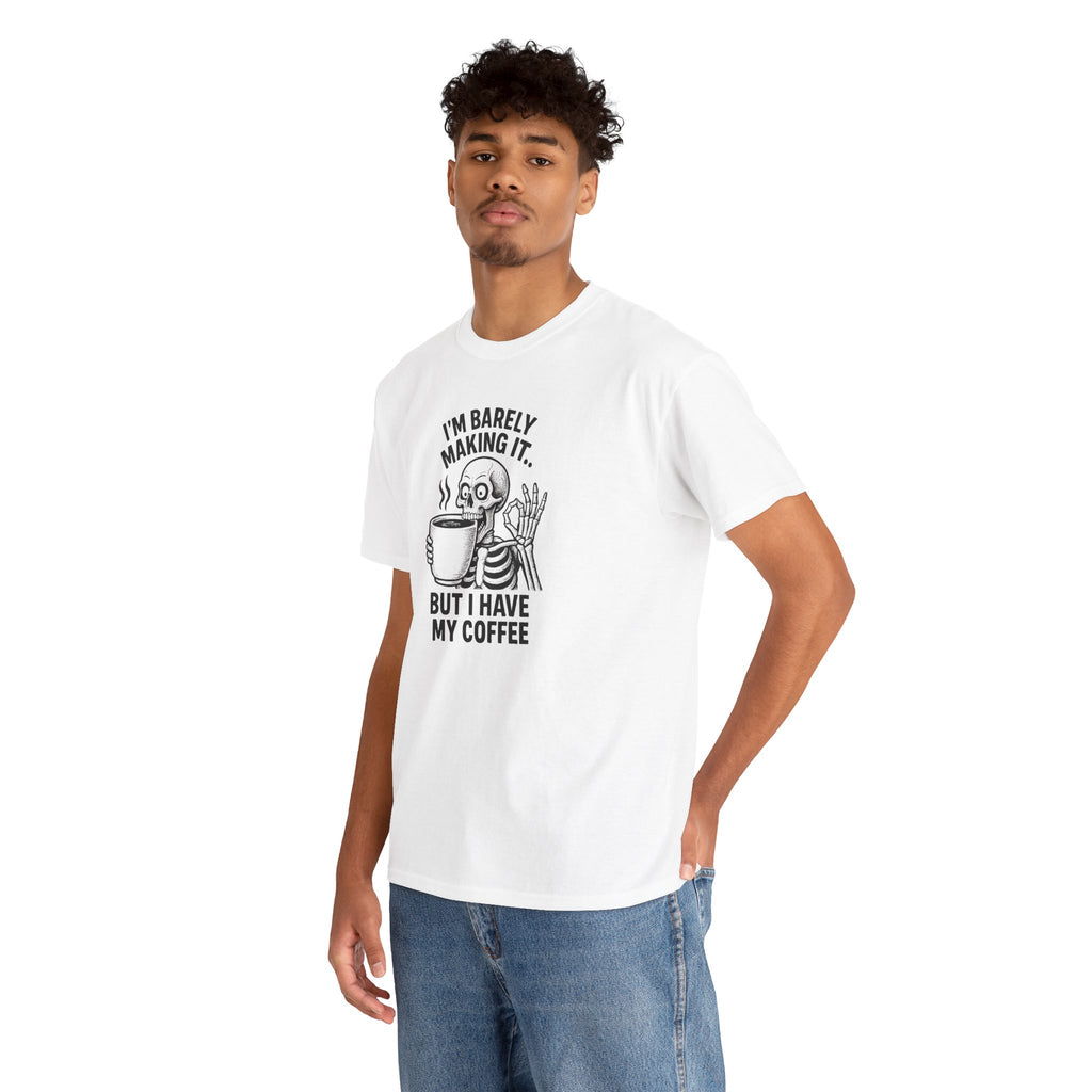 Coffee Skeleton Tee, Funny Graphic T-Shirt for Coffee Lovers, Unisex Heavy Cotton Tee, Perfect for Casual Outings, Gifts for Him/Her, [...]
