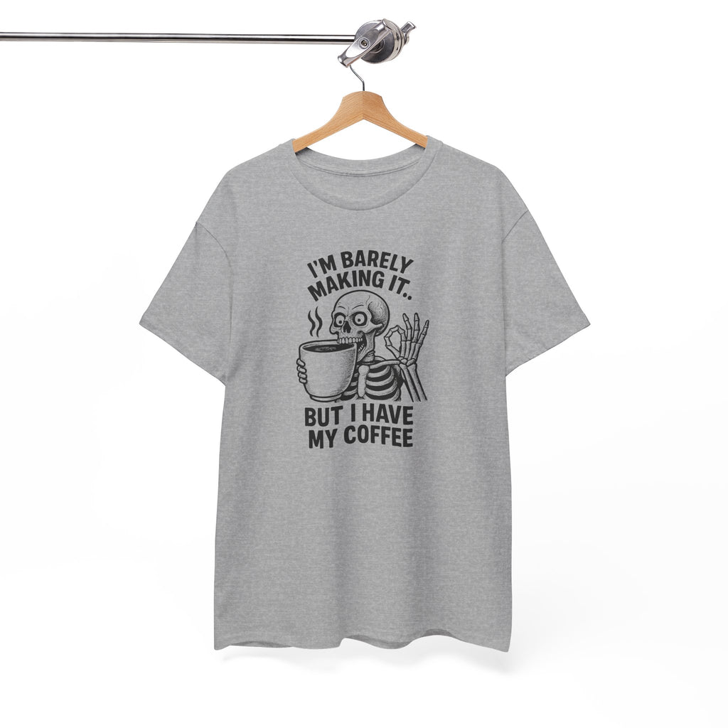 Coffee Skeleton Tee, Funny Graphic T-Shirt for Coffee Lovers, Unisex Heavy Cotton Tee, Perfect for Casual Outings, Gifts for Him/Her, [...]