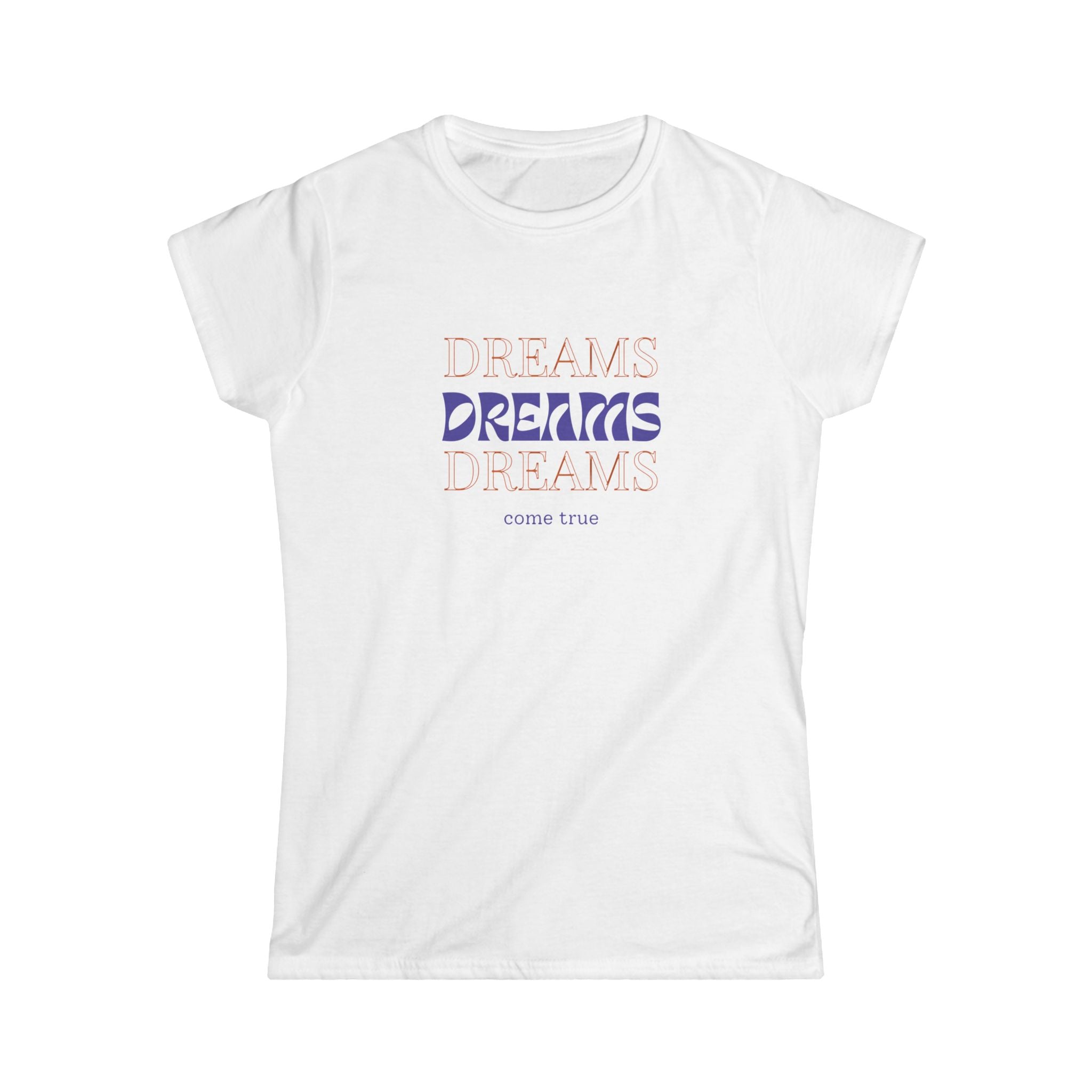 Dream Big Women's Softstyle Tee, Inspirational Shirt, Motivation Tee, Gift for Dreamers, Cute Casual Top