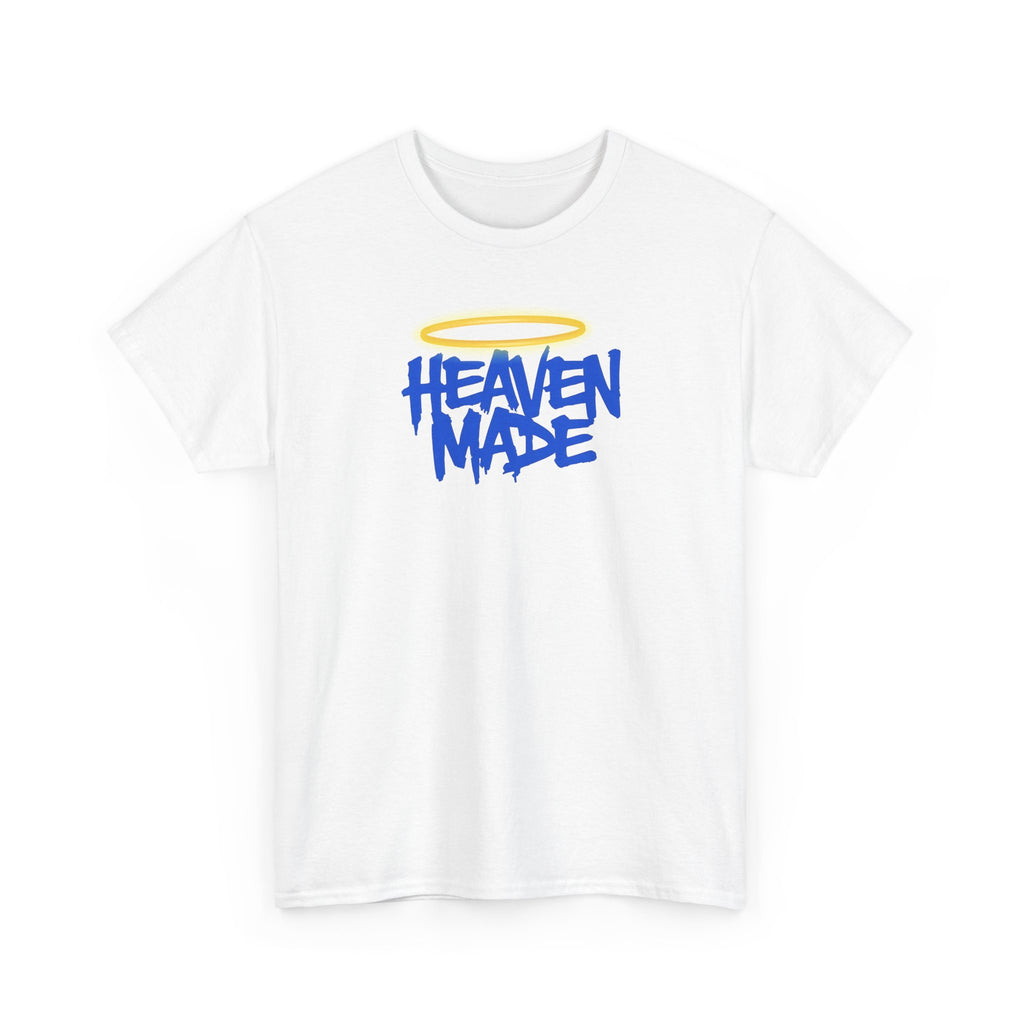 Heaven Made Unisex Heavy Cotton Tee, Trendy Graphic Tee, Casual Streetwear, Gift for Friends, Everyday Wear, Unique T-Shirt