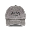 Embroidered Boy Mom Club Cap | Vintage Washed Baseball Hat