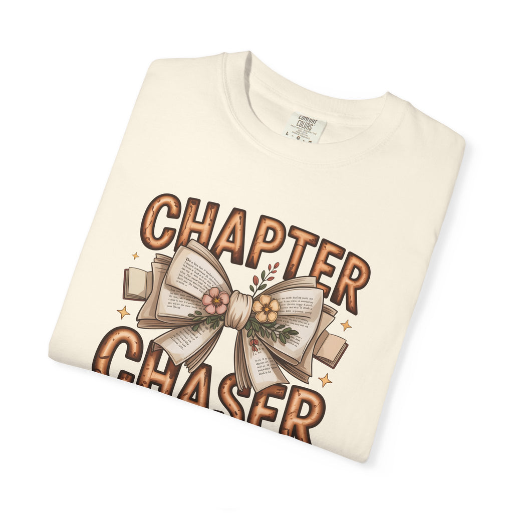 Comfort Colors® Chapter Chaser Garment-Dyed T-shirt - Cozy Gift for Book Lovers, Reading Enthusiasts, Book Club Shirt