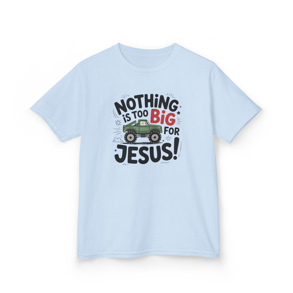 "Nothing Is Too Big for Jesus" Monster Truck Kid's Christian Tee