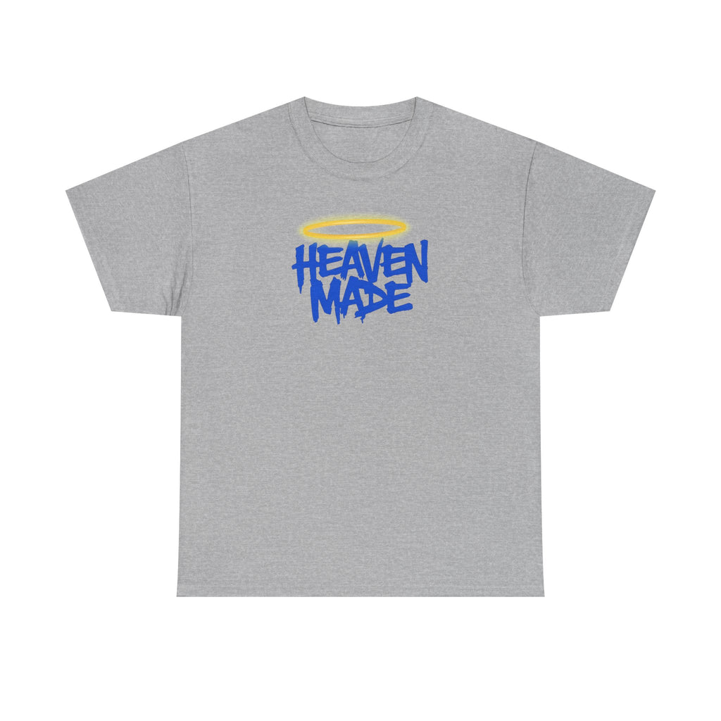 Heaven Made Unisex Heavy Cotton Tee, Trendy Graphic Tee, Casual Streetwear, Gift for Friends, Everyday Wear, Unique T-Shirt