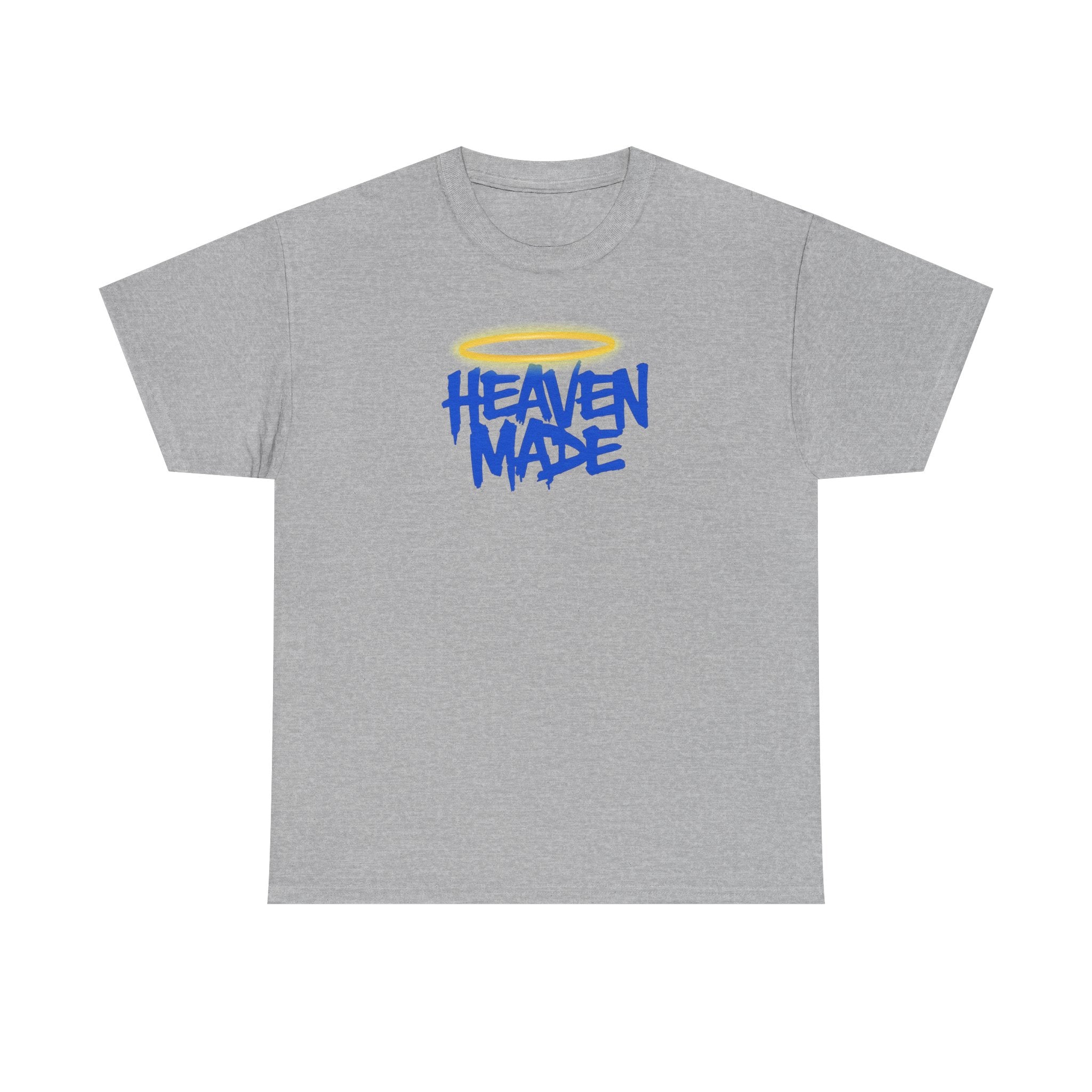 Heaven Made Unisex Heavy Cotton Tee, Trendy Graphic Tee, Casual Streetwear, Gift for Friends, Everyday Wear, Unique T-Shirt