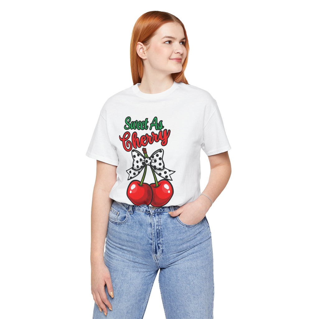 Sweet As Cherry Tee | Cute Summer Shirt, Casual Gift, Trendy Graphic Tee, Fun Fruit T-Shirt, Cherry Lover Apparel