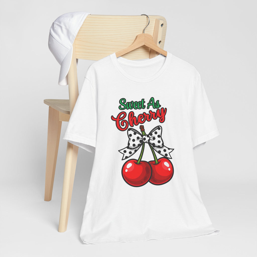 Sweet As Cherry Tee | Cute Summer Shirt, Casual Gift, Trendy Graphic Tee, Fun Fruit T-Shirt, Cherry Lover Apparel