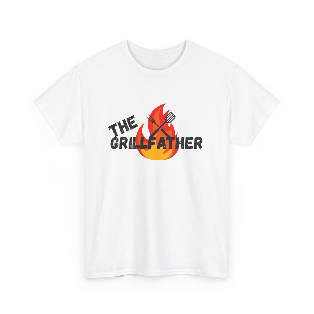 The Grillfather Tee - Perfect for BBQ Lovers, Father's Day, Cookouts, Unisex Cotton T-Shirt, Grilling Apparel, Gift for Dad
