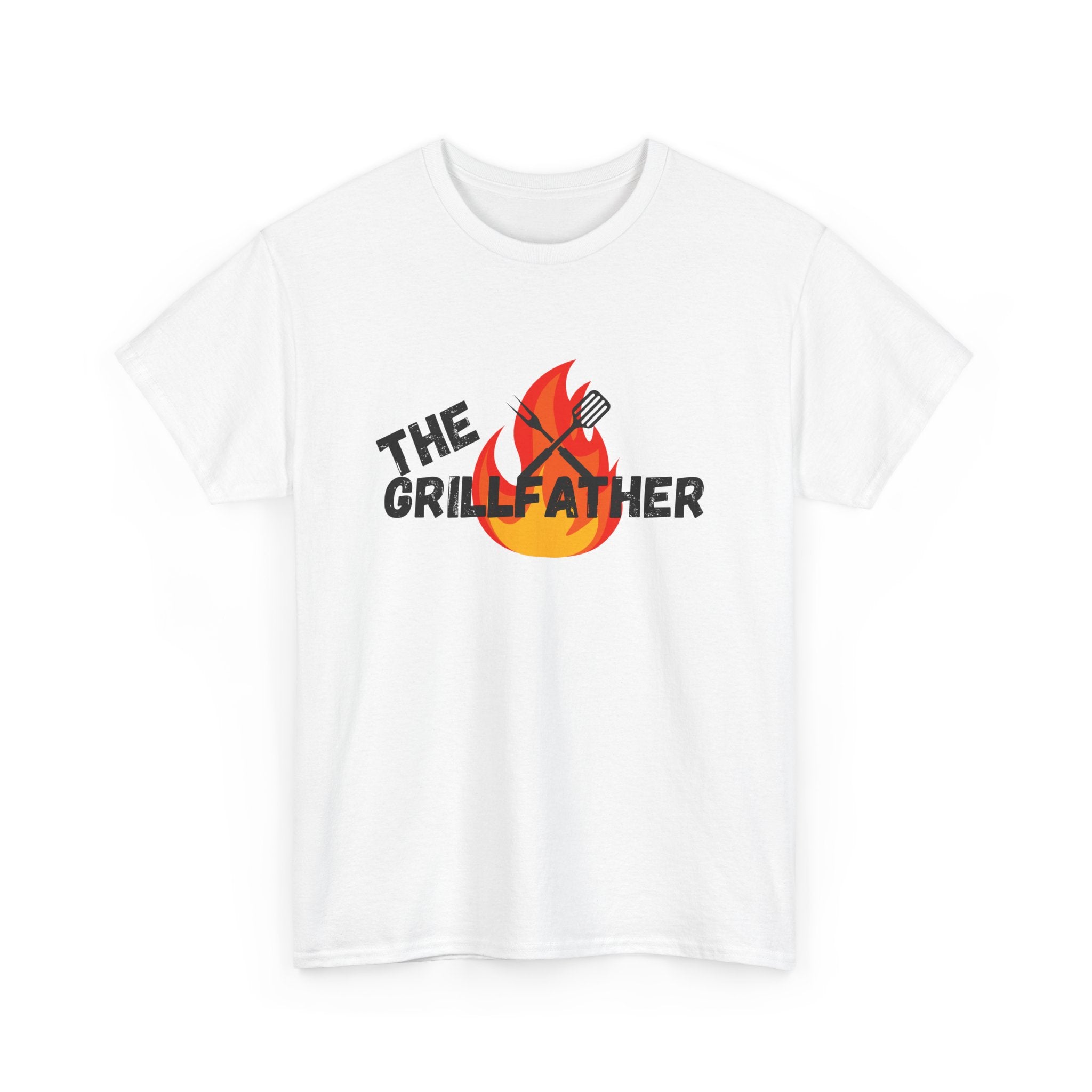 The Grillfather Tee - Perfect for BBQ Lovers, Father's Day, Cookouts, Unisex Cotton T-Shirt, Grilling Apparel, Gift for Dad