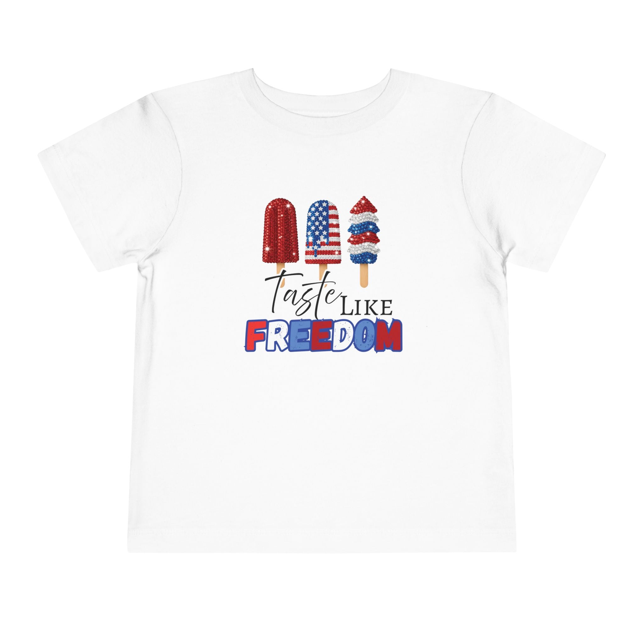 Toddler Short Sleeve Tee - Taste Like Freedom, 4th of July Tee