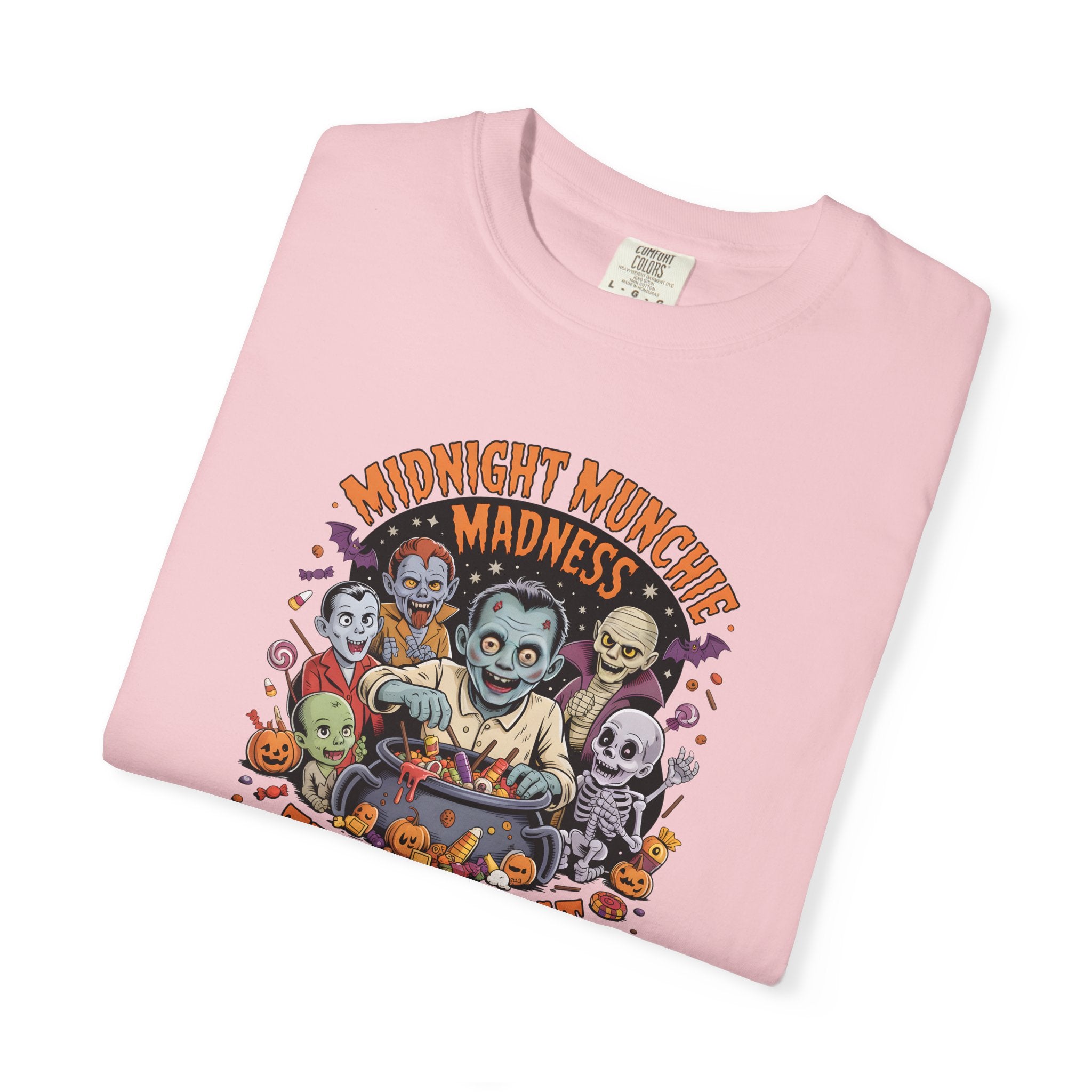 Comfort Colors Midnight Munchie Madness Halloween Shirt, Trick or Treat Tee