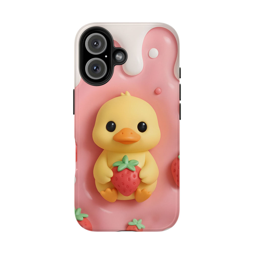 Cute Duck Phone Case for iPhone 17, 16, 15, 14, 13, iPhone Pro 16, 15, 14, 13, iPhone Pro Max 16, 15, 14, 13, Samsung S24, S23, S22, S21