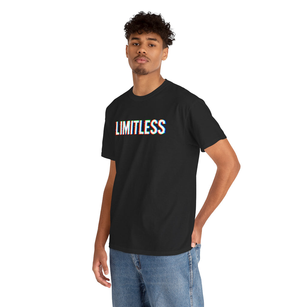 Limitless Unisex Heavy Cotton Tee, Motivational Shirt, Casual Wear, Gifts for Him/Her, Streetwear Fashion, Confidence Statement Tee