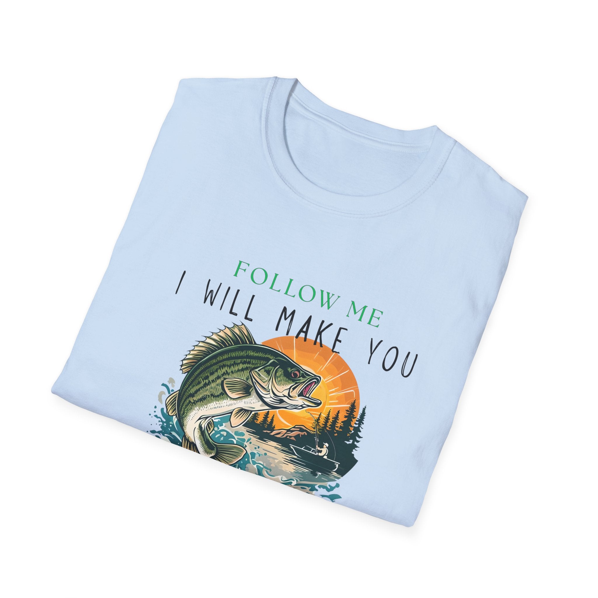 Fishers of Men Christian Fishing T-Shirt — Matthew 4:19 Faith Tee