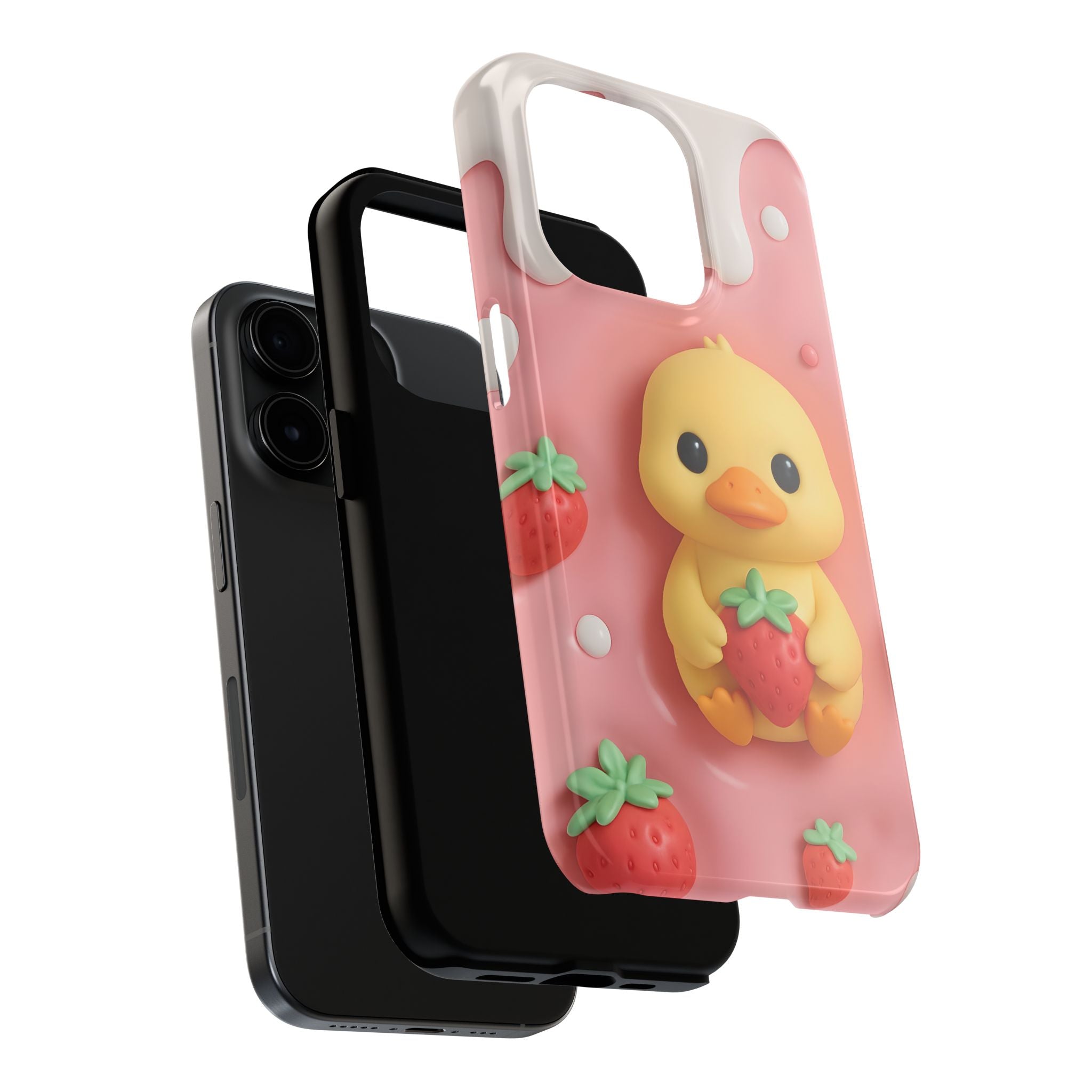 Cute Duck Phone Case for iPhone 17, 16, 15, 14, 13, iPhone Pro 16, 15, 14, 13, iPhone Pro Max 16, 15, 14, 13, Samsung S24, S23, S22, S21