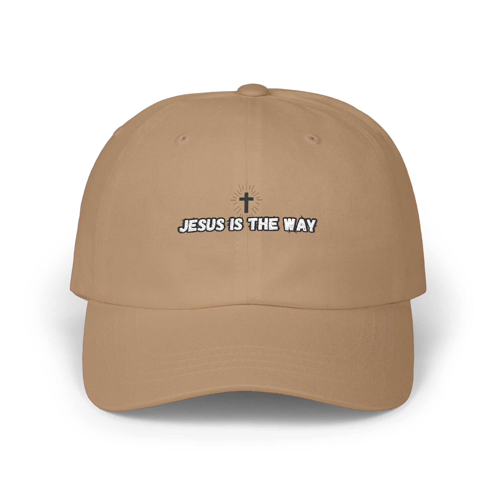 Jesus is the Way Classic Dad Embroidery Cap - Casual Hat, Religious Gift, Everyday Wear, Christian Fashion, Trendy Accessories