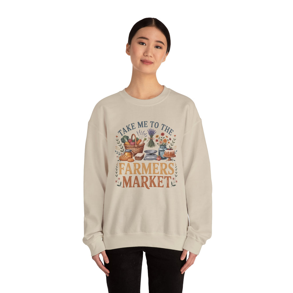 Take Me to the Farmers Market Sweatshirt | Farm Produce Graphic Crewneck