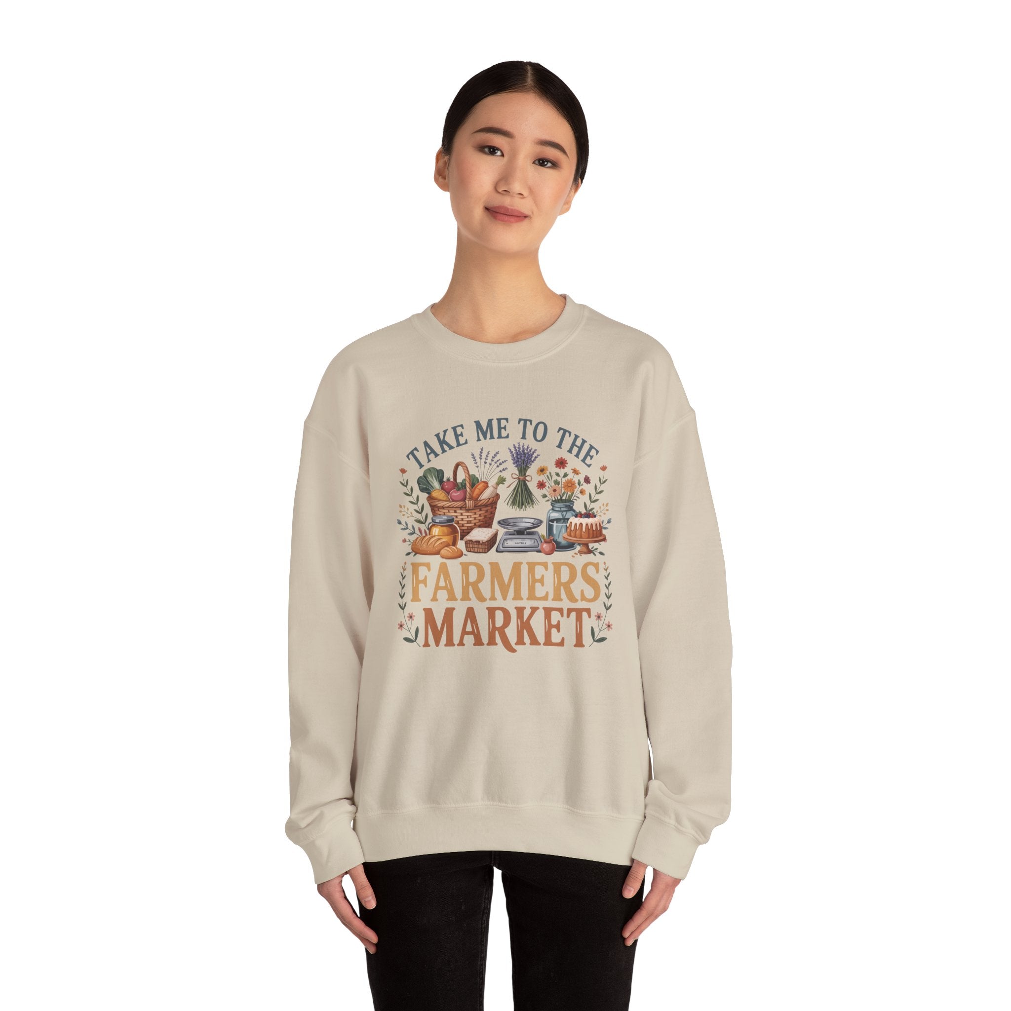 Take Me to the Farmers Market Sweatshirt | Farm Produce Graphic Crewneck