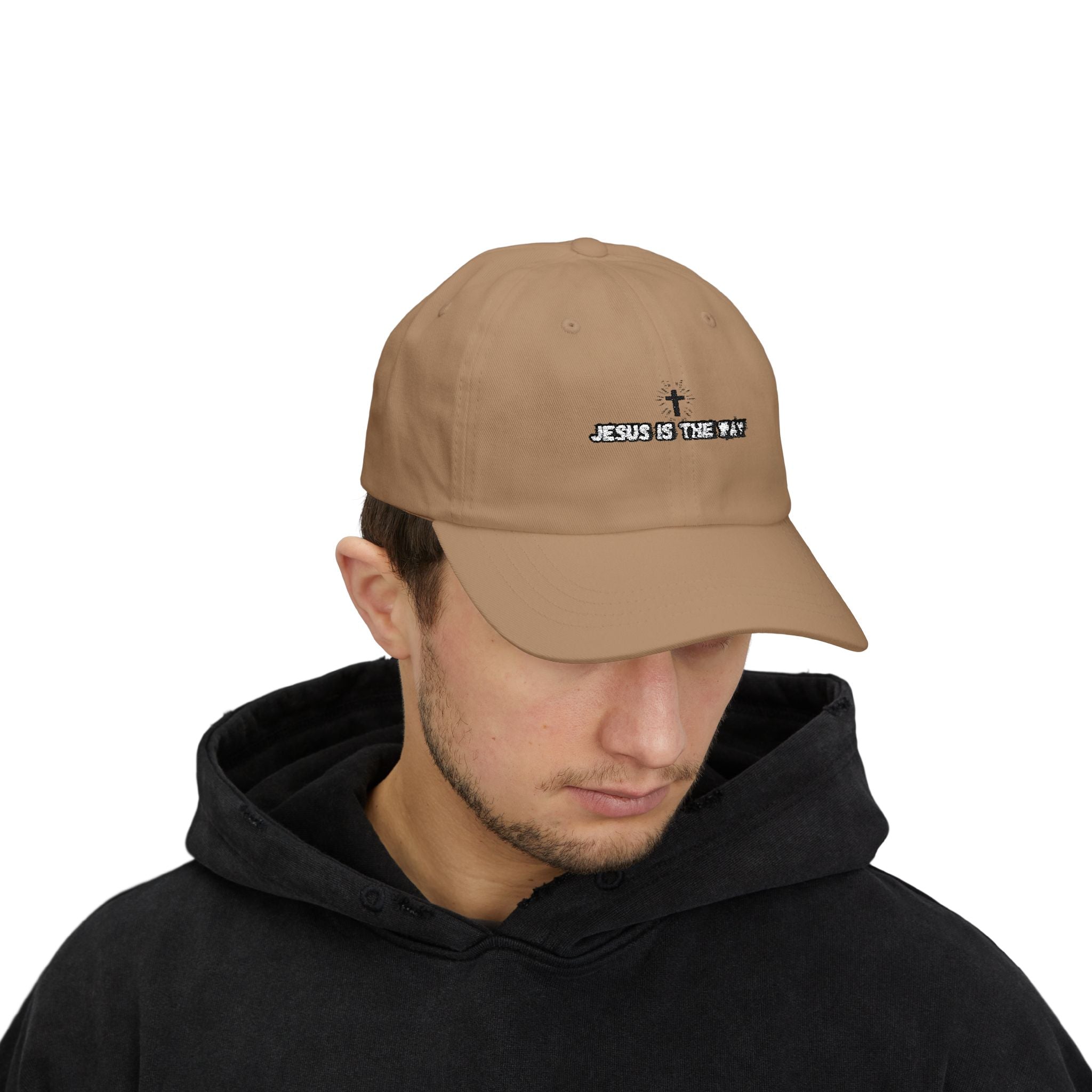 Jesus is the Way Classic Dad Embroidery Cap - Casual Hat, Religious Gift, Everyday Wear, Christian Fashion, Trendy Accessories