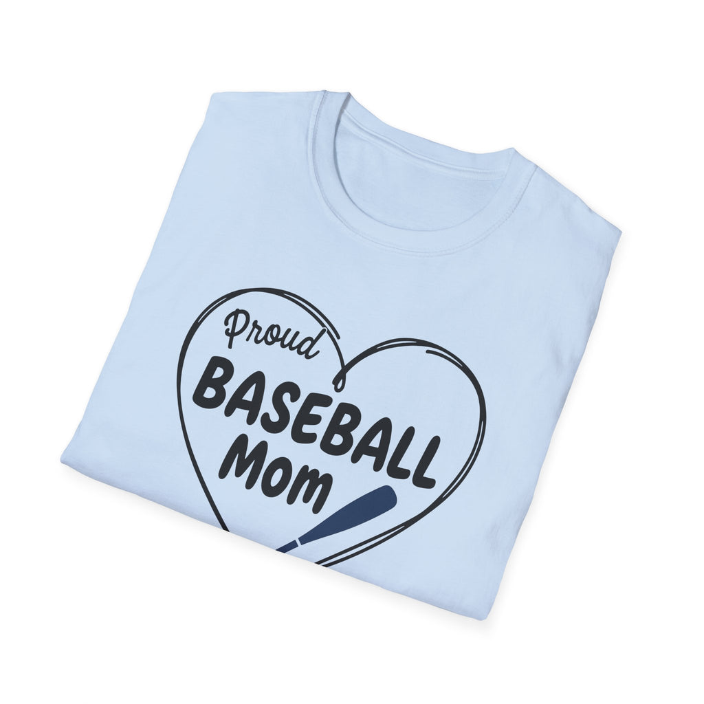 Proud Baseball Mom T-Shirt | Casual Mom Game Day Tee
