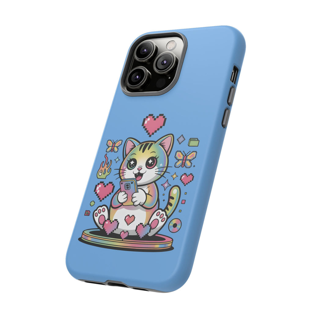 Kawaii Pixel Cat Hearts phone case | Tough Case iPhone 17, 16, 15, 14, 13, iPhone Pro 17, 16, 15, 14, 13, iPhone Pro Max 17, 16, 15, 14, 13