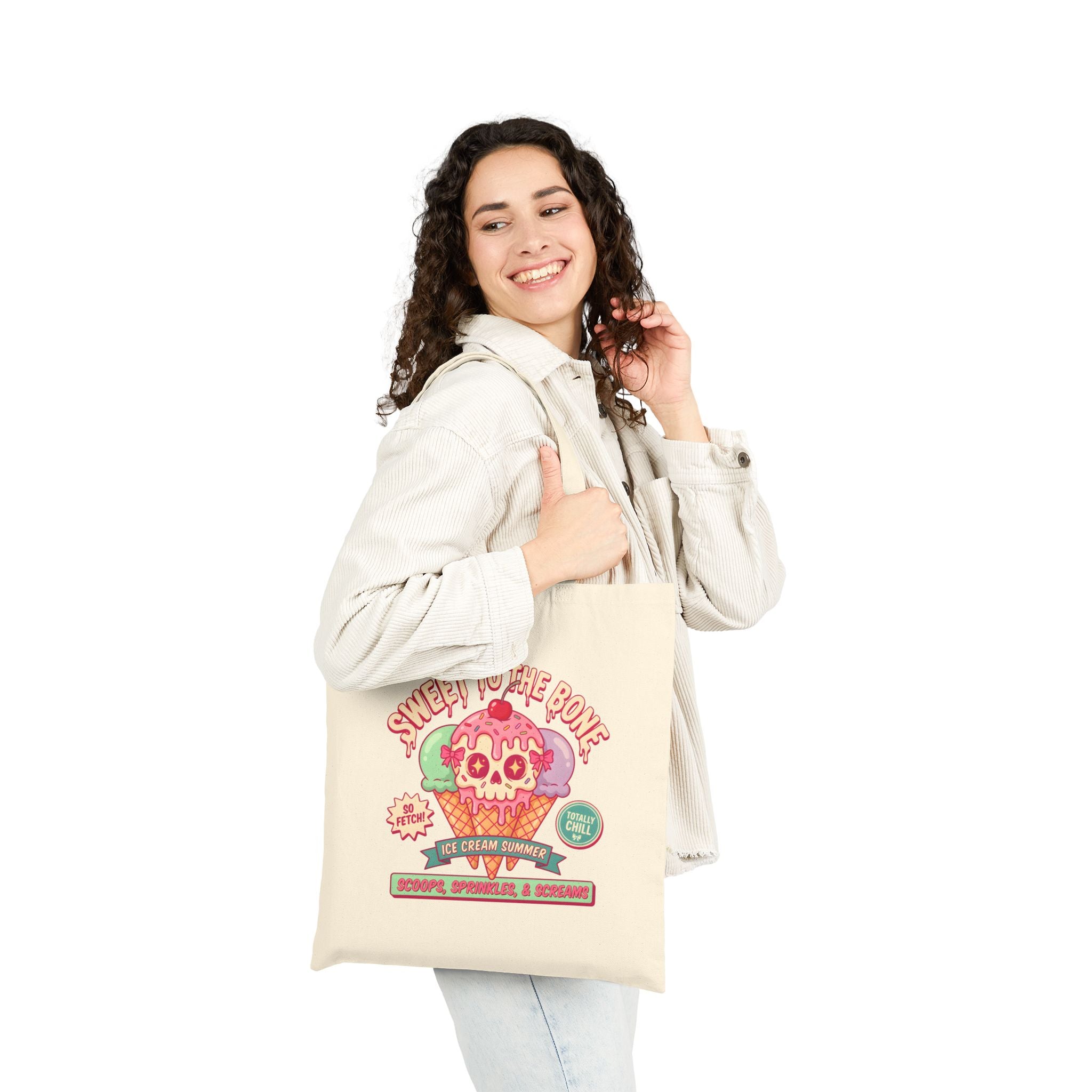 MsDembeauty Summer Collection: Ice Cream Skull Tote Bag