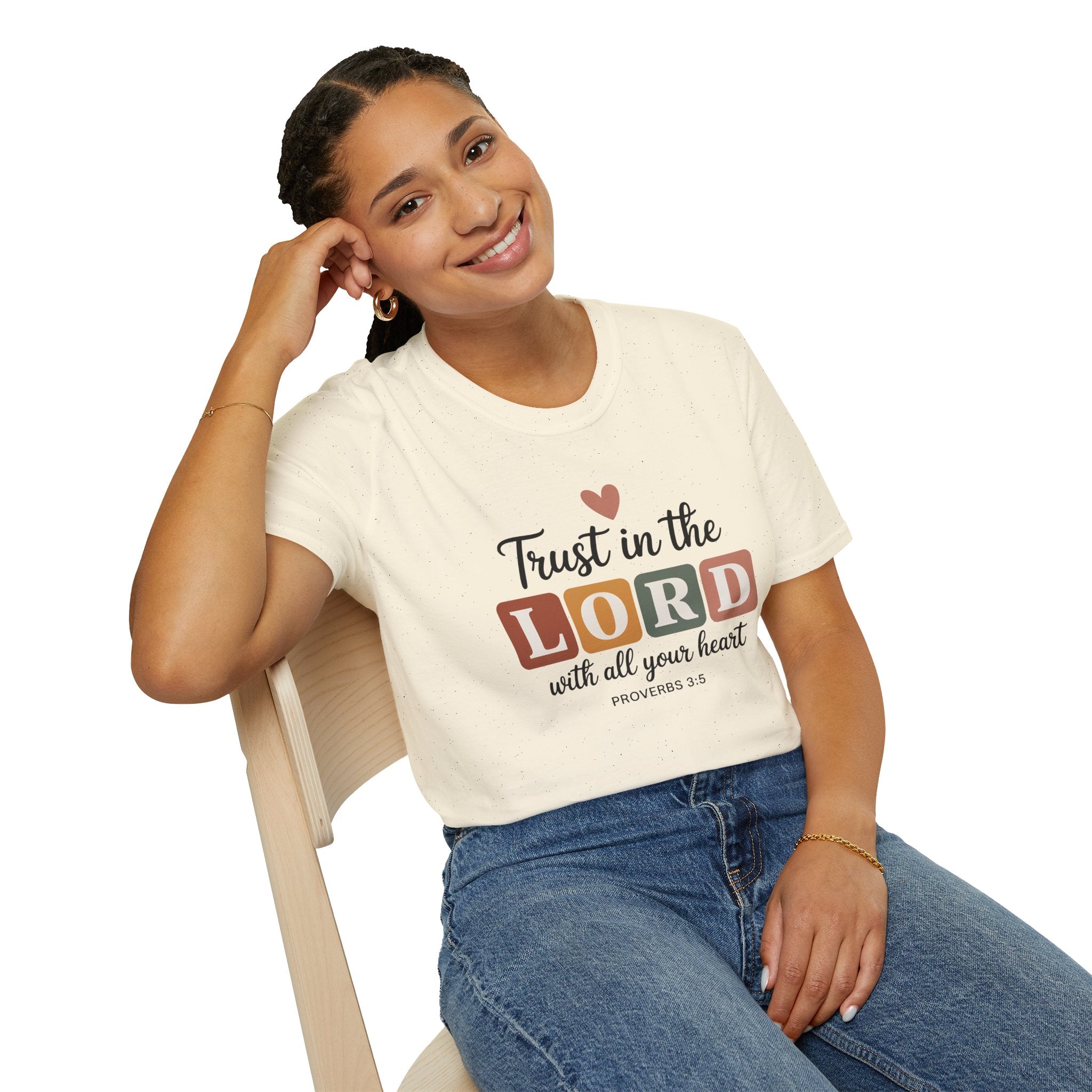 Trust in the Lord T-Shirt – Proverbs 3:5 Faith Tee