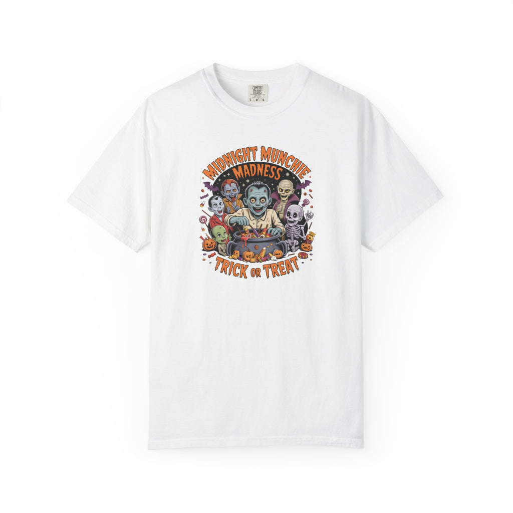 Comfort Colors Midnight Munchie Madness Halloween Shirt, Trick or Treat Tee
