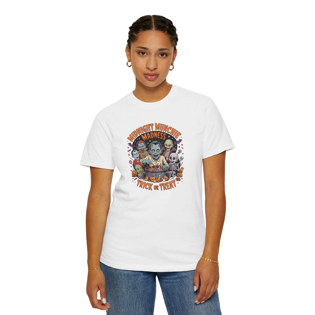 Comfort Colors Midnight Munchie Madness Halloween Shirt, Trick or Treat Tee