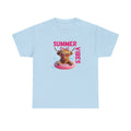 Summer Vibes Tee, Cute Summer Shirt, Relaxed Fit T-Shirt, Beachwear Top, Gift for Friends, Summer Party Apparel