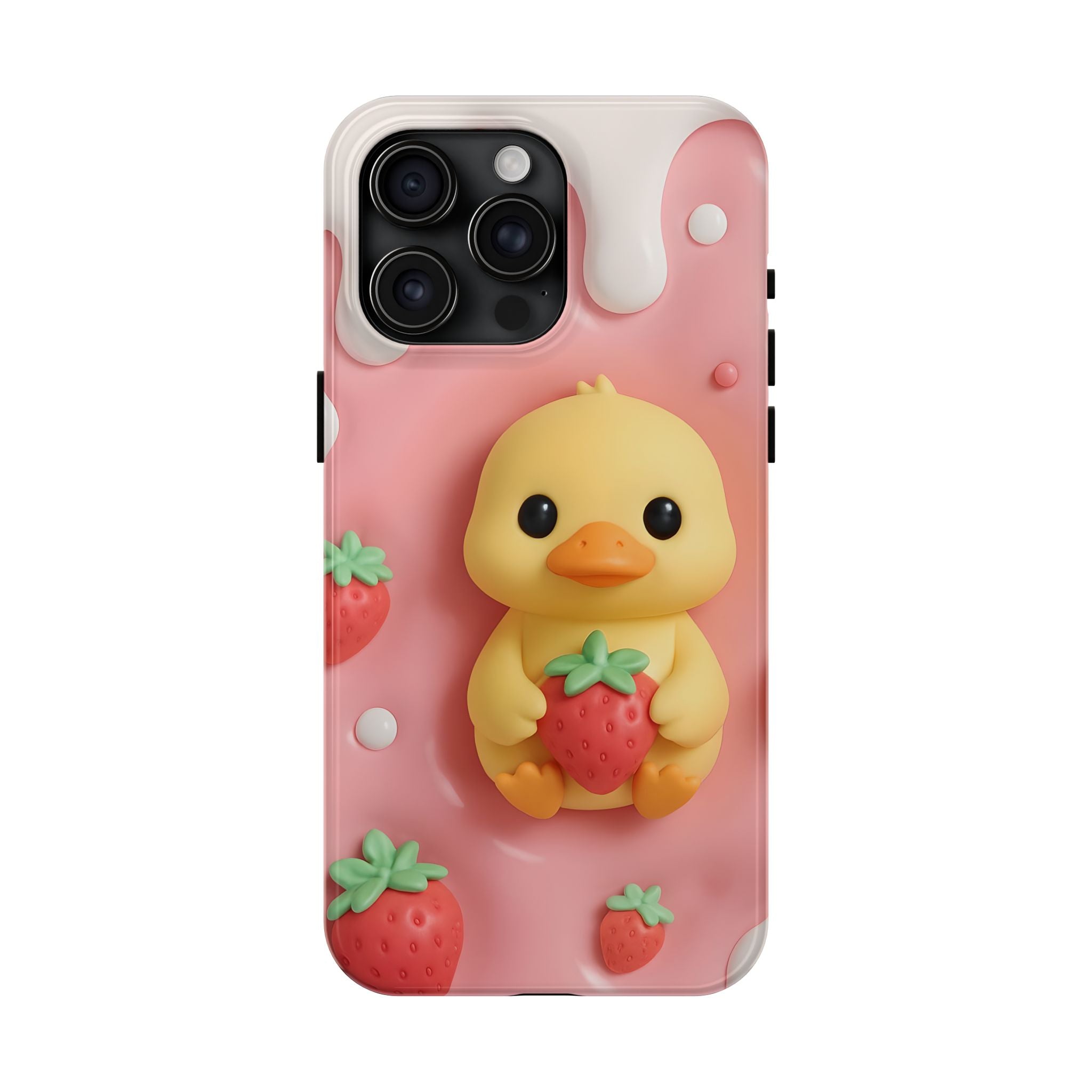 Cute Duck Phone Case for iPhone 17, 16, 15, 14, 13, iPhone Pro 16, 15, 14, 13, iPhone Pro Max 16, 15, 14, 13, Samsung S24, S23, S22, S21