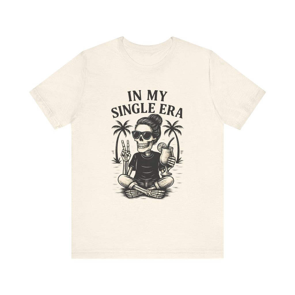 Skeleton Single Era Shirt, Funny Single Life Tee, Anti-Valentine Gift, Divorce Party Shirt, Humorous Skeleton Tee, Edgy Single Era Apparel