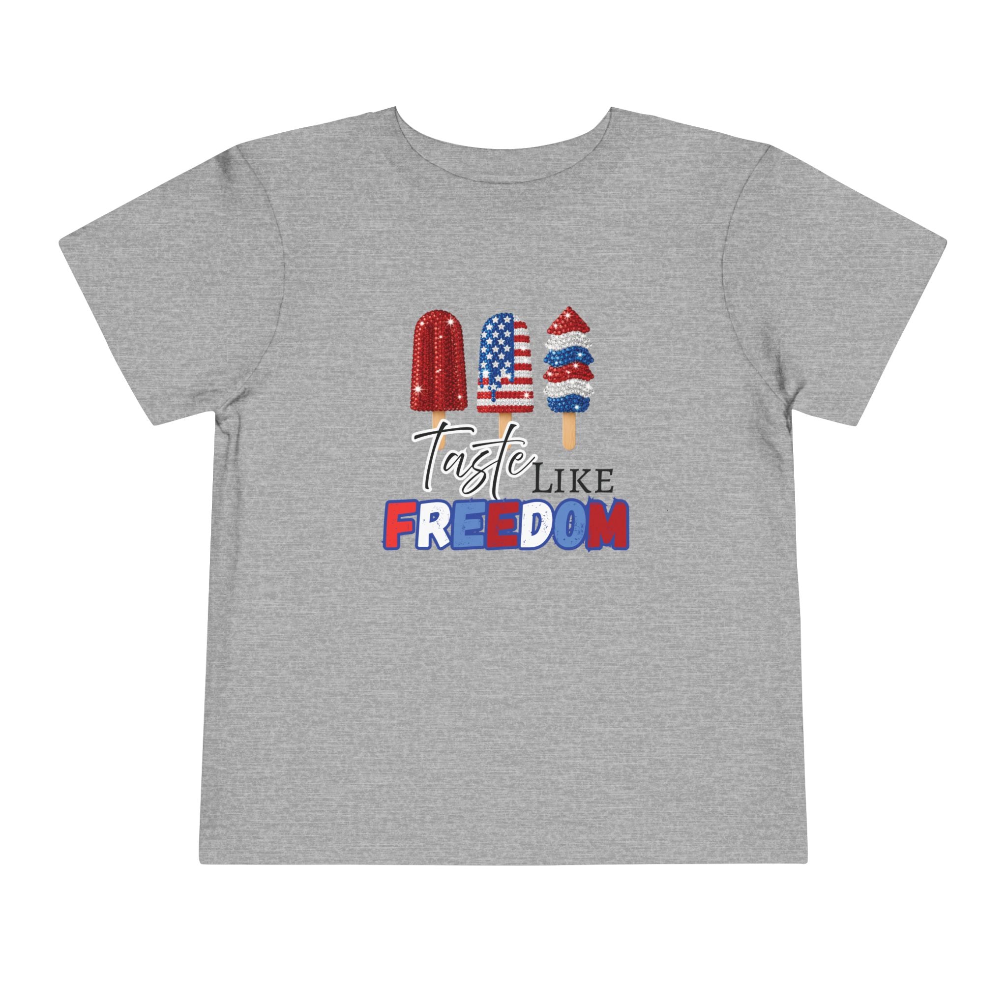 Toddler Short Sleeve Tee - Taste Like Freedom, 4th of July Tee