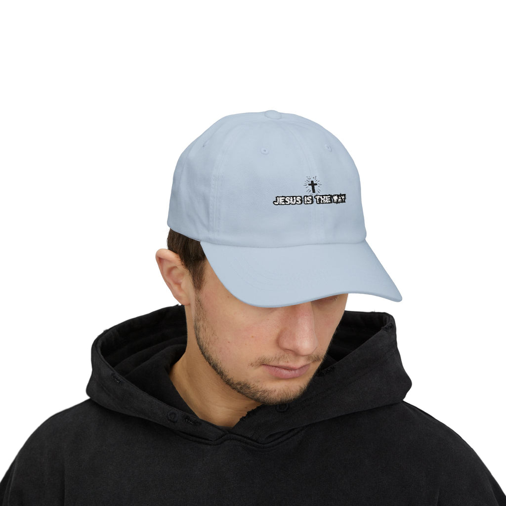 Jesus is the Way Classic Dad Embroidery Cap - Casual Hat, Religious Gift, Everyday Wear, Christian Fashion, Trendy Accessories