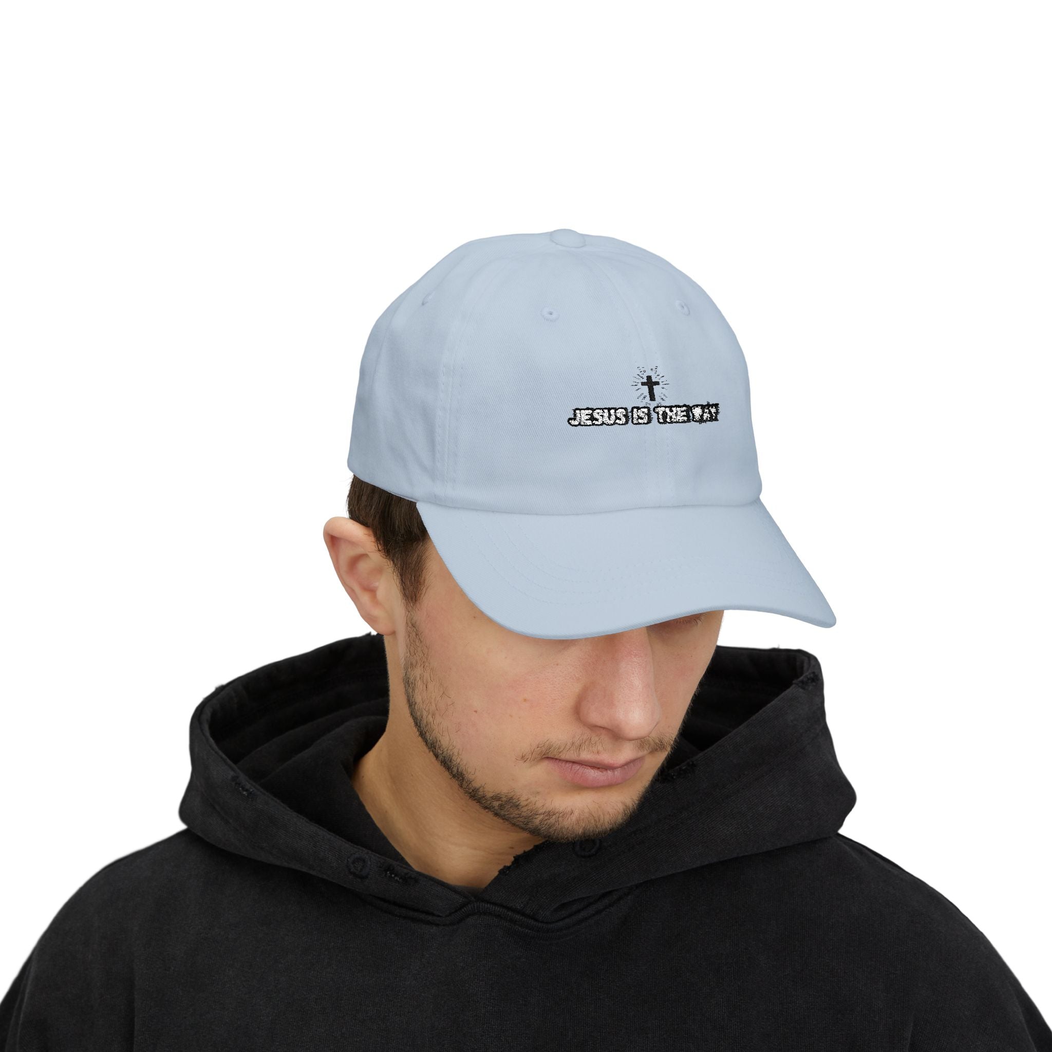 Jesus is the Way Classic Dad Embroidery Cap - Casual Hat, Religious Gift, Everyday Wear, Christian Fashion, Trendy Accessories