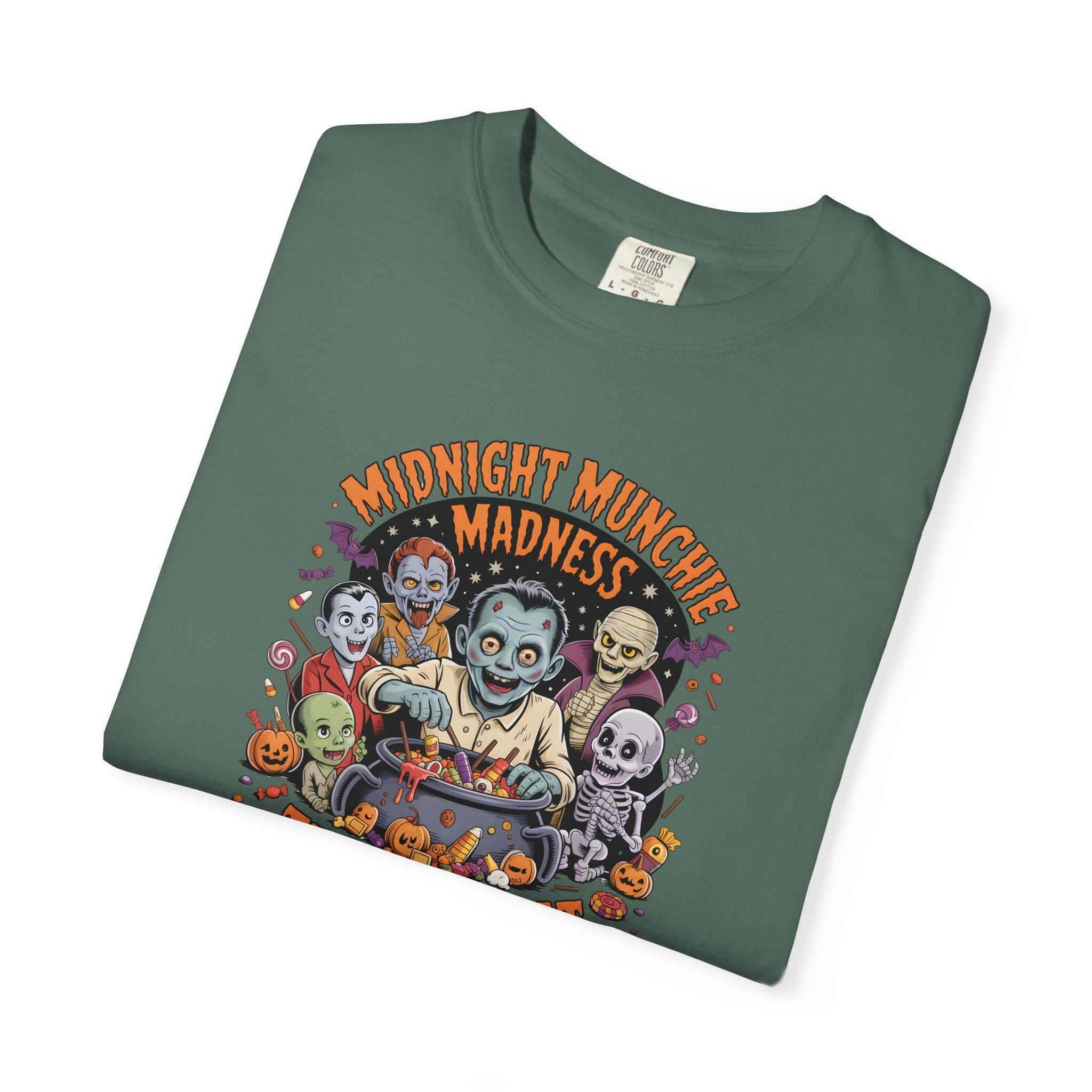 Comfort Colors Midnight Munchie Madness Halloween Shirt, Trick or Treat Tee