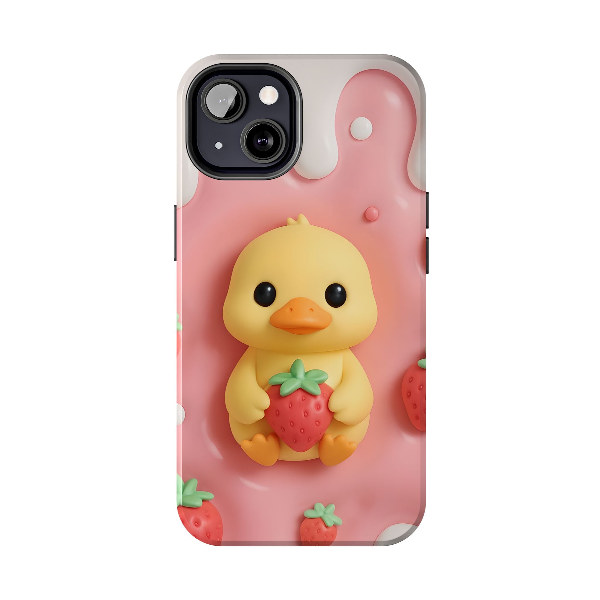 Cute Duck Phone Case for iPhone 17, 16, 15, 14, 13, iPhone Pro 16, 15, 14, 13, iPhone Pro Max 16, 15, 14, 13, Samsung S24, S23, S22, S21
