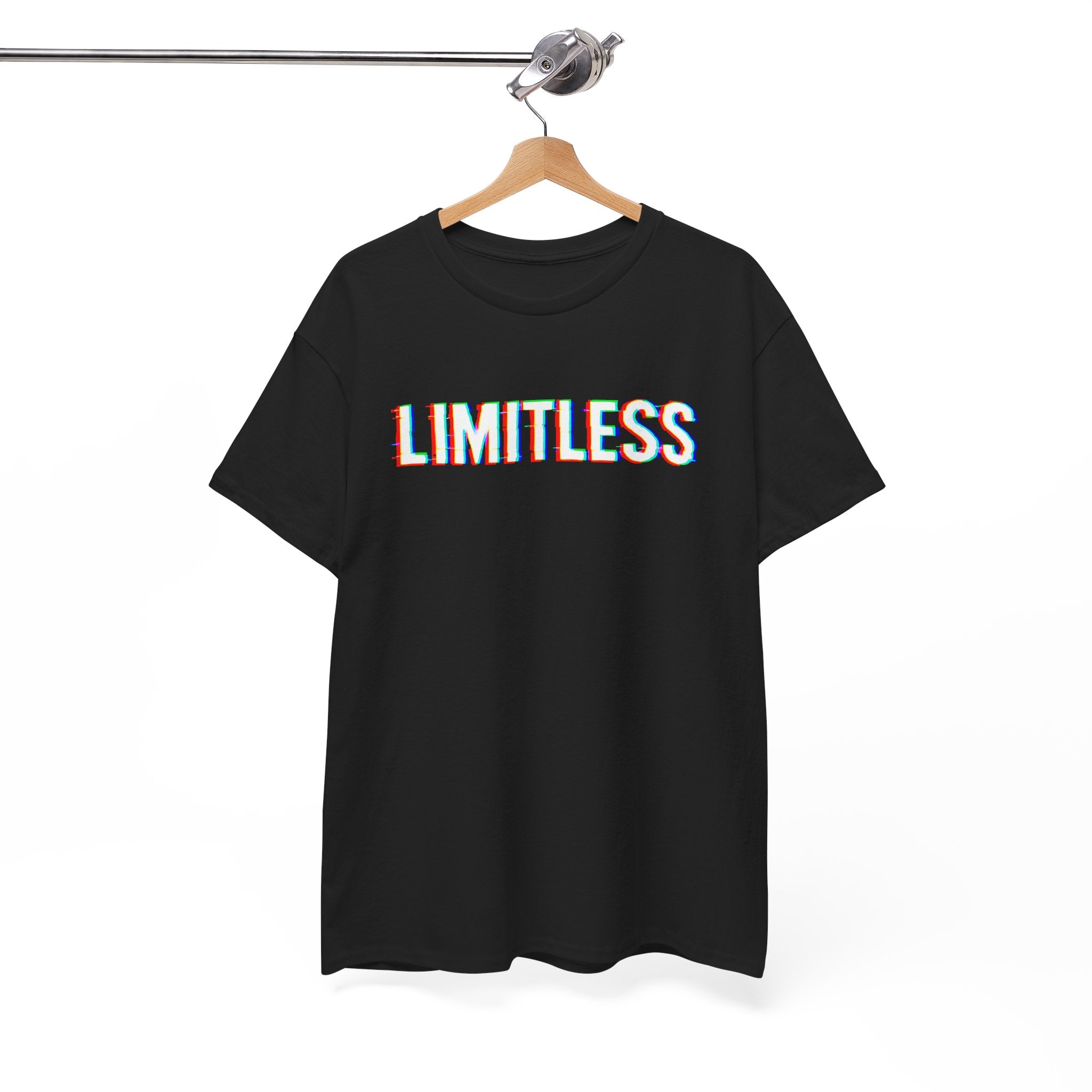 Limitless Unisex Heavy Cotton Tee, Motivational Shirt, Casual Wear, Gifts for Him/Her, Streetwear Fashion, Confidence Statement Tee