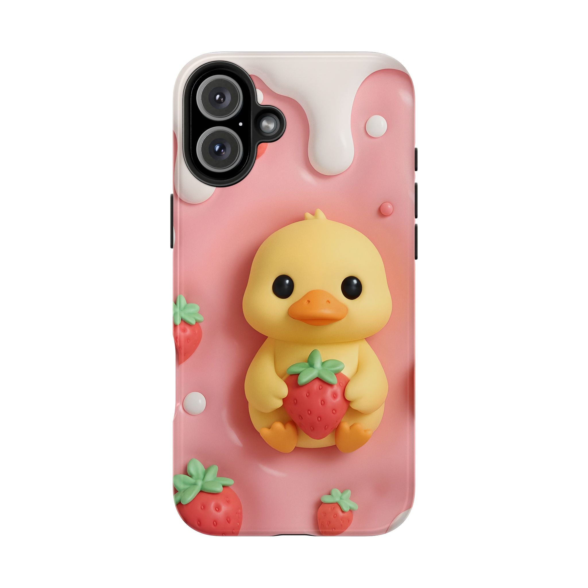 Cute Duck Phone Case for iPhone 17, 16, 15, 14, 13, iPhone Pro 16, 15, 14, 13, iPhone Pro Max 16, 15, 14, 13, Samsung S24, S23, S22, S21