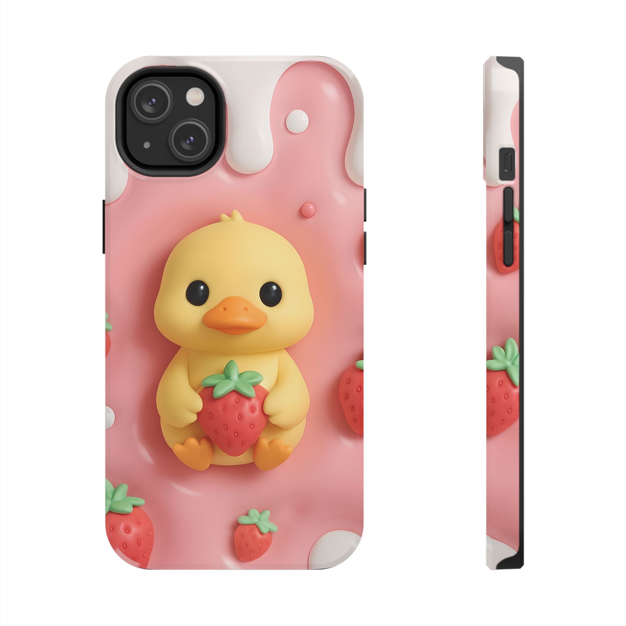 Cute Duck Phone Case for iPhone 17, 16, 15, 14, 13, iPhone Pro 16, 15, 14, 13, iPhone Pro Max 16, 15, 14, 13, Samsung S24, S23, S22, S21