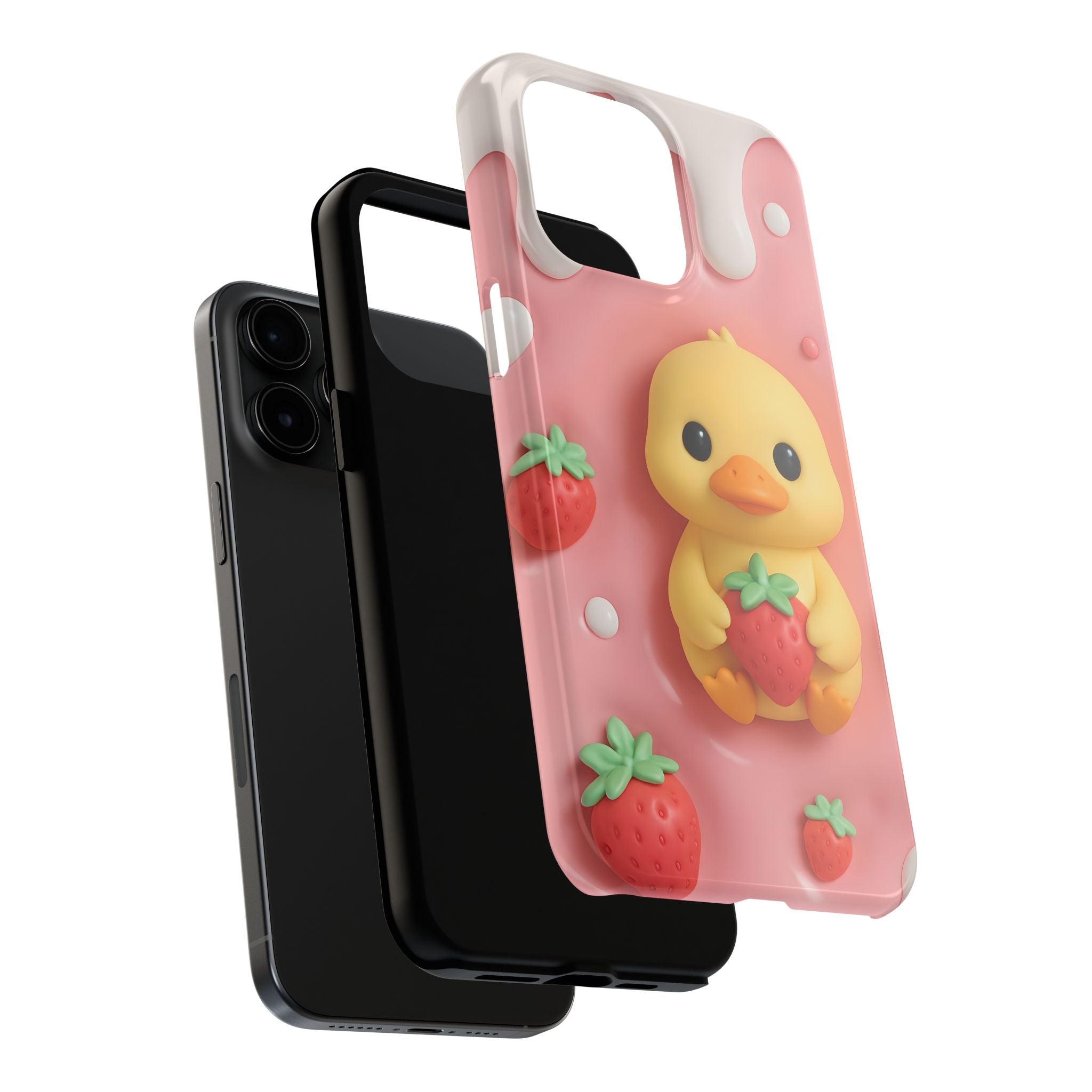 Cute Duck Phone Case for iPhone 17, 16, 15, 14, 13, iPhone Pro 16, 15, 14, 13, iPhone Pro Max 16, 15, 14, 13, Samsung S24, S23, S22, S21