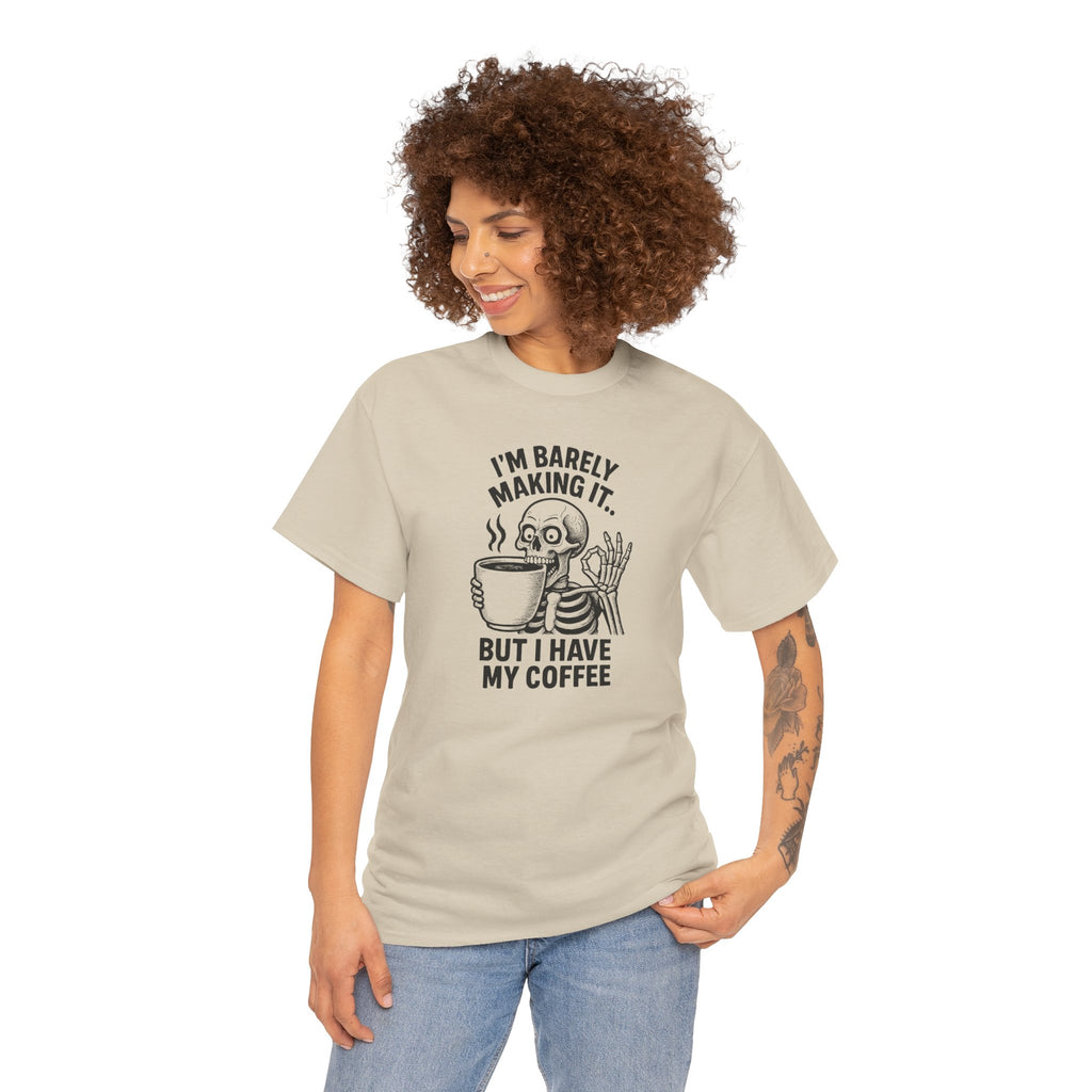 Coffee Skeleton Tee, Funny Graphic T-Shirt for Coffee Lovers, Unisex Heavy Cotton Tee, Perfect for Casual Outings, Gifts for Him/Her, [...]