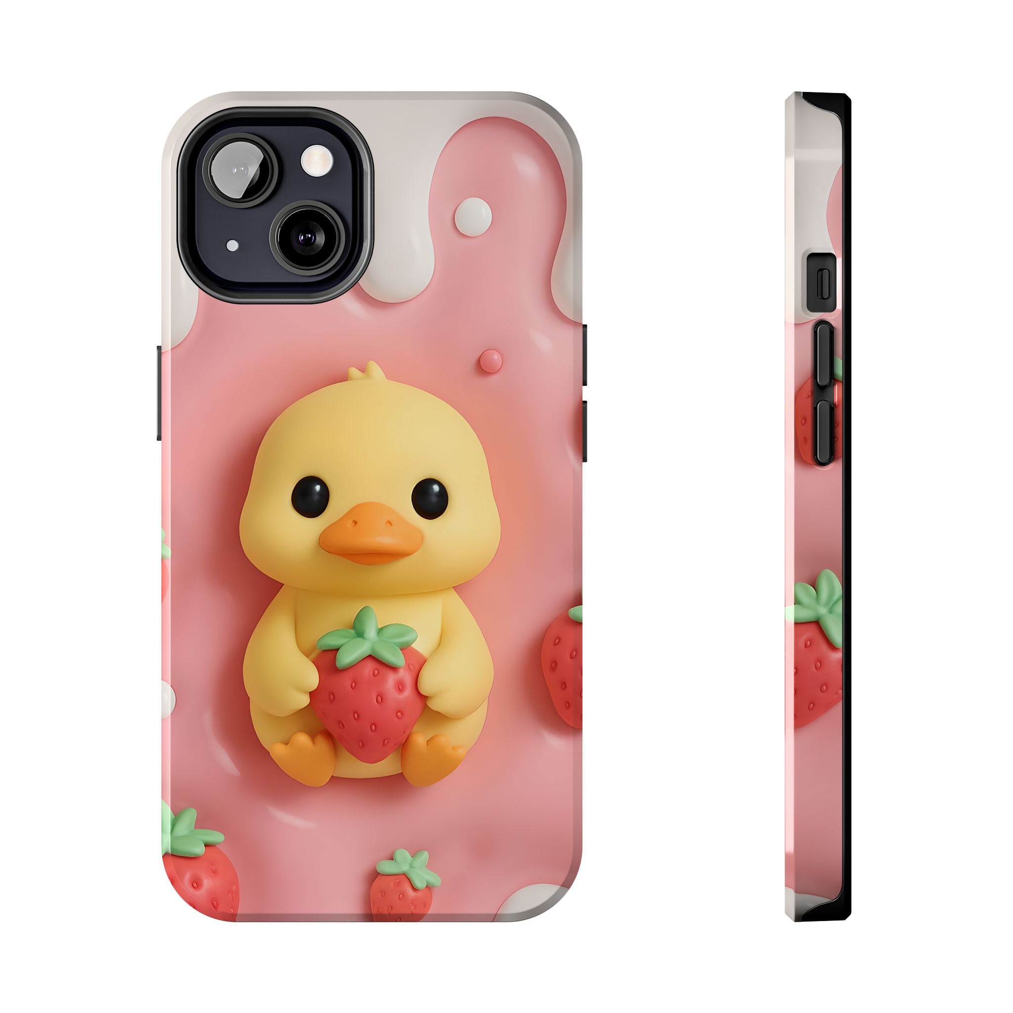 Cute Duck Phone Case for iPhone 17, 16, 15, 14, 13, iPhone Pro 16, 15, 14, 13, iPhone Pro Max 16, 15, 14, 13, Samsung S24, S23, S22, S21