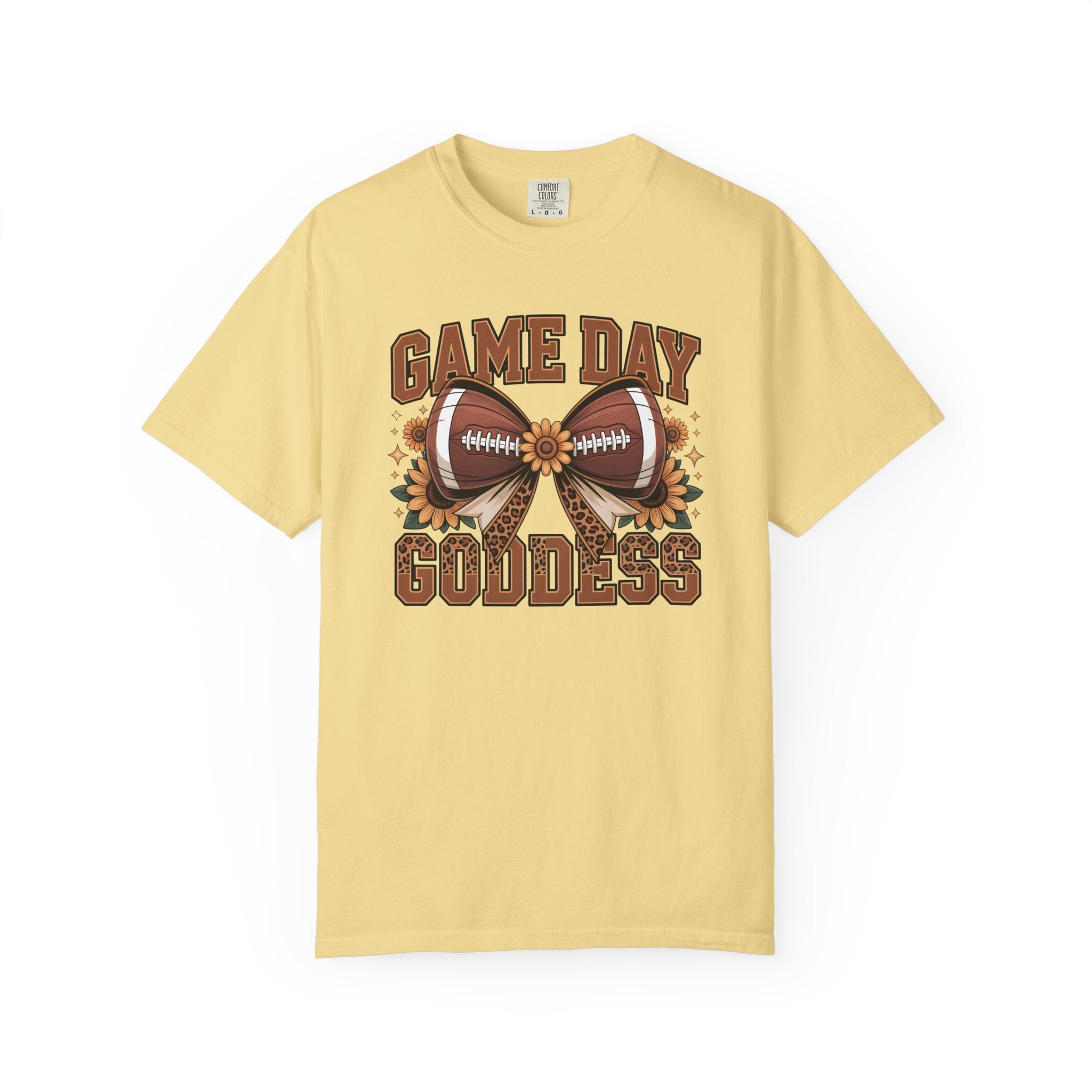 Comfort Colors®  Day Goddess T-Shirt | Football Fan Apparel, Sportswear, Game Day Outfit, Gift for Sports Lovers, Football Season Shirt