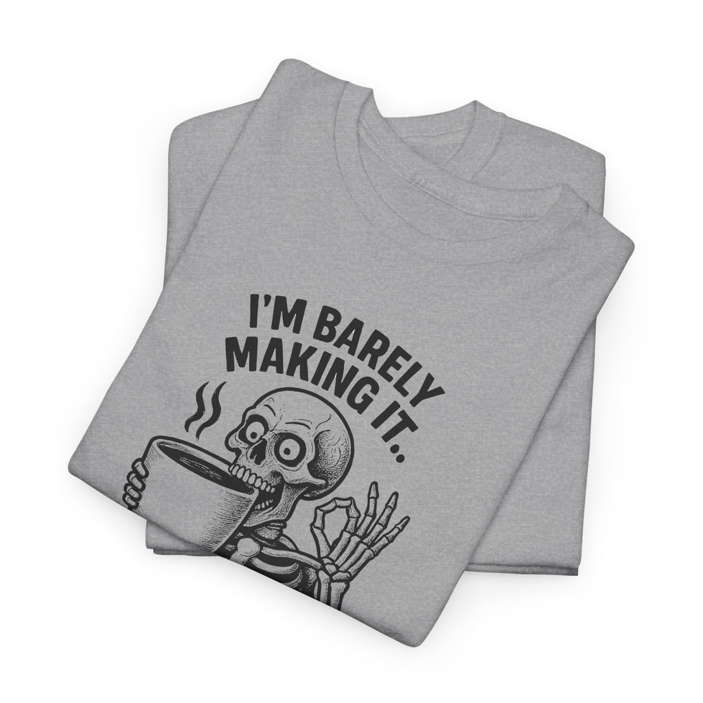 Coffee Skeleton Tee, Funny Graphic T-Shirt for Coffee Lovers, Unisex Heavy Cotton Tee, Perfect for Casual Outings, Gifts for Him/Her, [...]