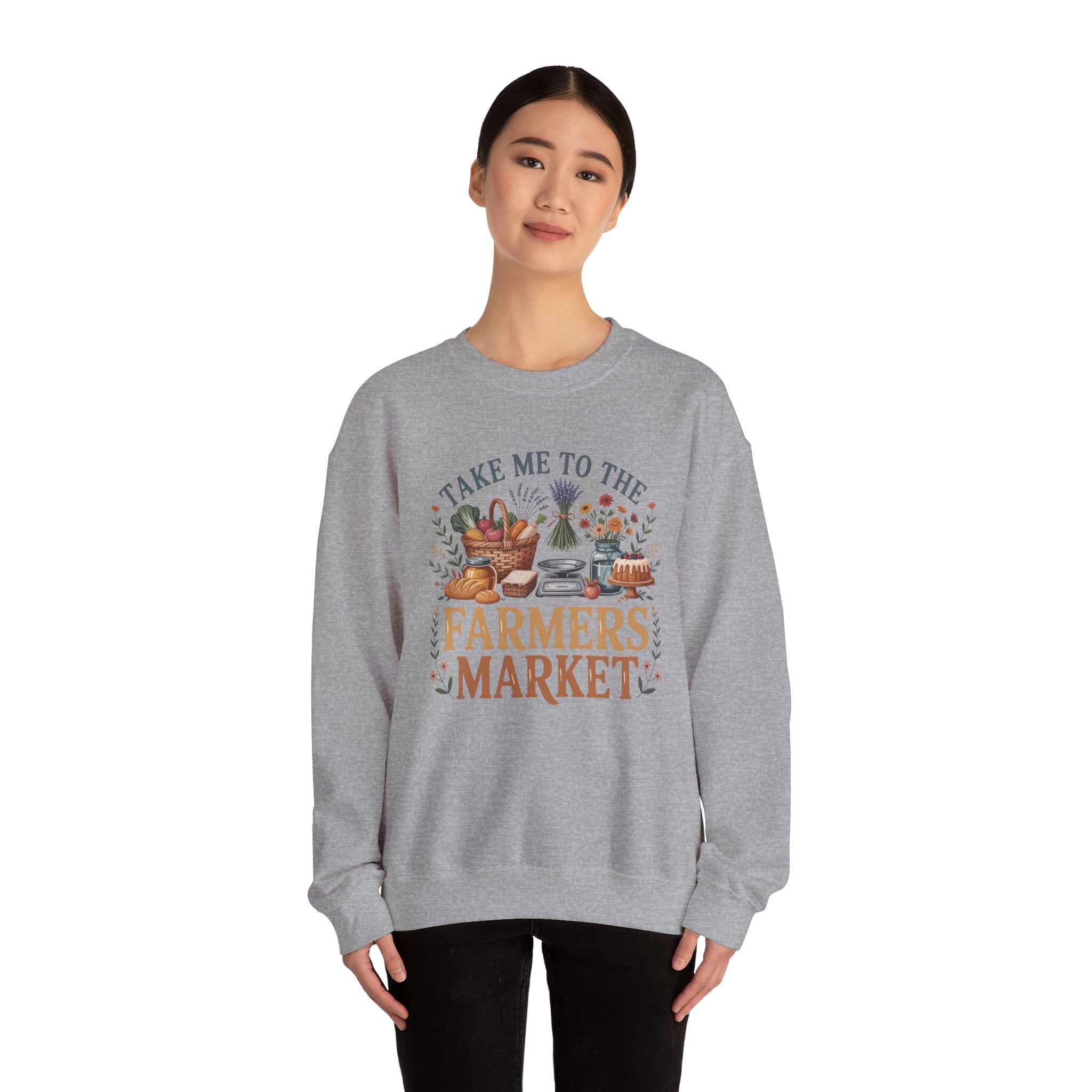 Take Me to the Farmers Market Sweatshirt | Farm Produce Graphic Crewneck