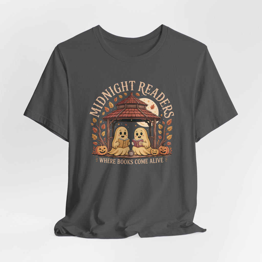 Midnight Readers Tee - Cozy Halloween Shirt, Reading Gifts, Book Lovers Tee, Fall Apparel, Spooky Season Outfit