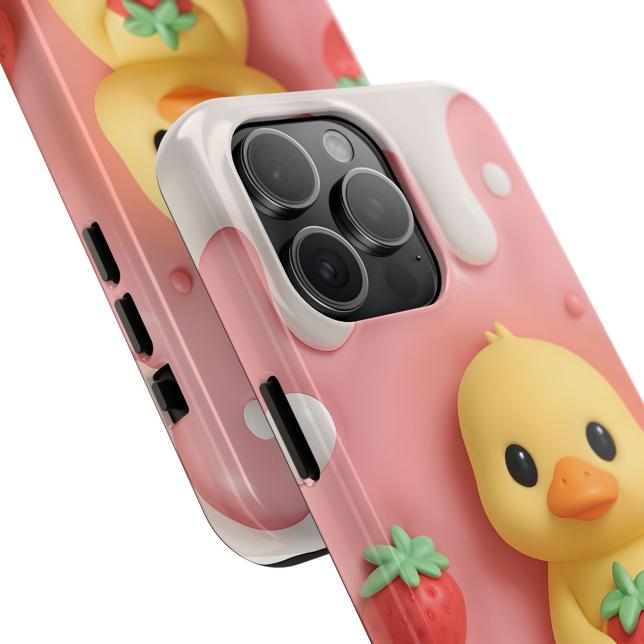 Cute Duck Phone Case for iPhone 17, 16, 15, 14, 13, iPhone Pro 16, 15, 14, 13, iPhone Pro Max 16, 15, 14, 13, Samsung S24, S23, S22, S21