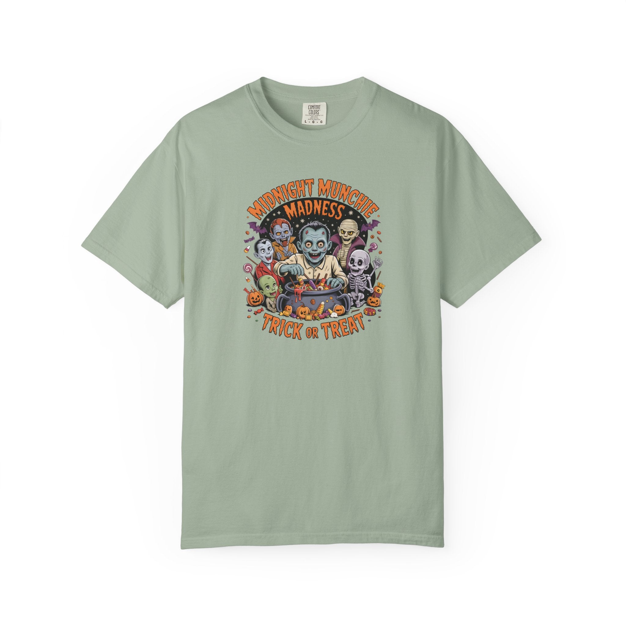 Comfort Colors Midnight Munchie Madness Halloween Shirt, Trick or Treat Tee