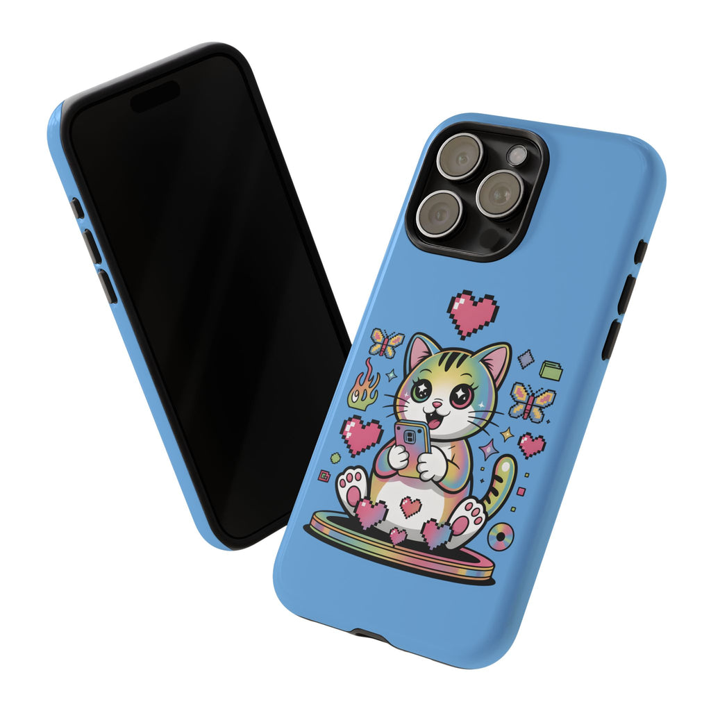 Kawaii Pixel Cat Hearts phone case | Tough Case iPhone 17, 16, 15, 14, 13, iPhone Pro 17, 16, 15, 14, 13, iPhone Pro Max 17, 16, 15, 14, 13
